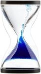TFA Dostmann Sanduhr mit nach Oben Laufenden K&uuml;gelchen, Kunststoff, Blau, 7/3/12 cm,