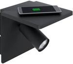 EGLO Wandlampe Ciglie, 1 flammige Wandleuchte, Material: Aluminium, Stahl, Farbe: