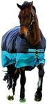 Horseware Amigo Mio Hemd Lite, regenfest, 12,7&ndash;15,2 cm, Schwarz / T&uuml;rkis und