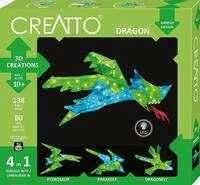 KOSMOS 3584 CREATTO Drache 3D-Leuchtfiguren entwerfen, 3D-Puzzle-Set f&uuml;r Drache,