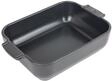 Peugeot Appolia Rechteckige Auflaufform mit Griffen, Keramik, Schiefer / Grau,