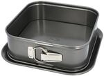 Birkmann Easy Baking quadratische Springform, eckige Backform aus Karbonstahl, hohe