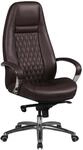 FineBuy Austin B&uuml;rostuhl Braun Echtleder Schreibtischstuhl ergonomisch...