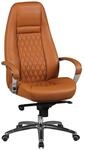 FineBuy Austin B&uuml;rostuhl Caramel Echtleder Schreibtischstuhl ergonomisch...