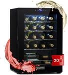 Klarstein Shiraz Weink&uuml;hlschrank Schwarz &ndash; 20 Flaschen, 53 L, 1 Zone 