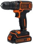 Black+Decker Akku-Bohrschrauber (18V, 1.5 Ah, Planetengetriebe,...