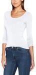 ONLY Damen Onllive Love Life L/S Oneck Top Noos JRS T Shirt, Wei&szlig;, M EU