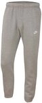 Nike Herren M Nsw Club Pant Cf Bb Hose, 063 Dk Grey Heather/Matte Silv, L EU Nike Herren M Nsw Club Pant Cf Bb Hose, 063 Dk Grey Heather/Matte Silv, L EU