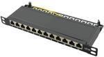 LogiLink Professional NP0066 geschirmtes Cat 6A Patch-/Verteilerfeld mit 12-Ports (10