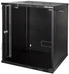 LogiLink W12A40B ECO Wandschrank 12HE (400mm Tiefe), Flat Pack (unmontiert), 48,26 cm