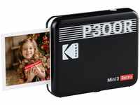 KODAK Mini 3 Retro 4PASS Mobiler Fotodrucker (7,6x7,6cm) - Schwarz