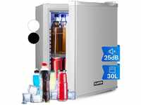 Klarstein Mini Kühlschrank für Zimmer, 30L Mini-Kühlschrank für Getränke &