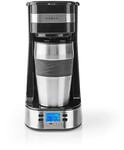 NEDIS Kaffeemaschine - Filter Kaffee - 0.4 l - 1 Tassen - Timer einschalten - Schwarz