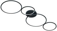 Trio Leuchten LED Deckenleuchte Rondo 622610432, Metall Schwarz matt, inkl. 37 Watt