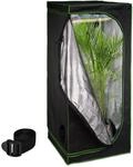 Relaxdays Growzelt, HxBxT: 180x80x80 cm, reflektierende Innenfolie,