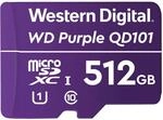 Western Digital WD Purple SC QD101 512GB Smart Video Surveillance microSDXC...