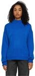 Urban Classics Damen Ladies Oversize Turtleneck Sweater Sweatshirt, per Pack Blau