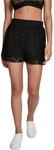 Urban Classics Damen Ladies Laces Shorts, Schwarz (Black 00007), XL,Straight Leg