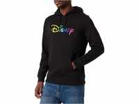 MERCHCODE Herren Disney Rainbow Logo EMB Hoody L Black