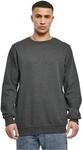Urban Classics Herren Basic Terry Crew Sweatshirt,, per pack Grau (charcoal 00091),