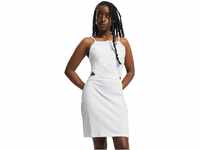 Urban Classics Damen TB2614-Ladies Short Spaghetti Pique Dress Kleid, Weiß (White
