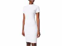 Urban Classics Damen Ladies Rib Tee Dress Kleid, White, S
