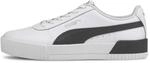 PUMA Damen Carina L Turnschuhe, Puma White Puma Black Puma Silver, 39 EU