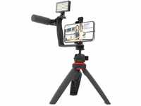 DigiPower Vlogging Set "Superstar" mit LED-Videoleuchte + Mikrofon + Handy...