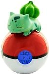 Teknofun - Leuchtender Wecker Pok&eacute;mon - Bulbizarre Schl&auml;ft Auf Einem Pok&eacute;ball -