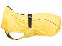 TRIXIE Regenmantel Vimy für Hunde XL gelb – Hunde-Regenjacke mit reflektierenden