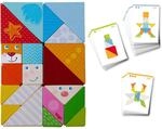 HABA 305777 - Legespiel Bunter Tangram-Mix, Legespiel ab 3 Jahren, Made in Germany