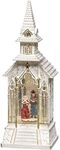Konstsmide 4366-200 Kirche Warmwei&szlig; LED Wei&szlig; beschneit, mit Wasser gefuellt, Timer,