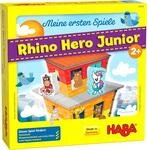 HABA 305912 - Meine ersten Spiele - Rhino Hero Junior, Spiel ab 2 Jahren, made in