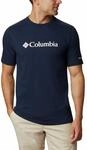 Columbia Herren CSC Basic Logo Short Sleeve Kurzarm Outdoor Wanderhemd, Collegiate