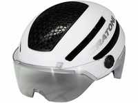 Cratoni Unisex – Erwachsene Commuter Helm, Weiß Matt, M-L (58-61 cm)