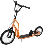 HOMCOM Kinderroller Scooter Tretroller mit verstellbarem Lenker, gro&szlig;en R&auml;dern und