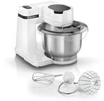 Bosch K&uuml;chenmaschine Serie 2, kleine K&uuml;chenmaschine, Edelstahl-Sch&uuml;ssel 3,8 L,