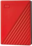 WD My Passport 4 TB Tragbare Externe Festplatte, USB 3.2 Gen 1, Rot