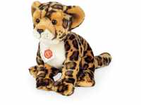 Teddy Hermann 90472 Leopard sitzend 27 cm, Kuscheltier, Plüschtier