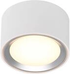 Nordlux 47540132 Fallon LED-Aufbauleuchte 8.5W Warmwei&szlig; Wei&szlig;, Edelstahl