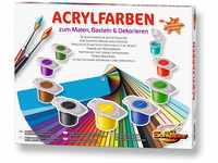 Schipper 605190741 Malen nach Zahlen - Acrylfarben Set mit 36 Farben, zum Malen,