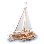 Ugears 3D Puzzle Trimaran Merihobus Schiff Segelboot Holzpuzzle Modellbau Set