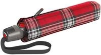 Knirps Taschenschirm T.200 Duomatic - stabil und sturmfest - Check red & navy