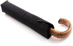 Knirps Herren Taschenschirm S.570 Holz-Rundhakengriff Black