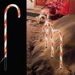 4er Set Zuckerstangenst&auml;be LED-Gartenleuchtst&auml;be mit 32 wei&szlig;en LEDs...
