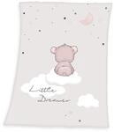 Herding Babydecke, Little Dreamer Motiv, 75 x 100 cm, Polyester, Braun