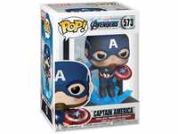 Funko Pop! Marvel: Avengers Endgame - Captain America mit Broken Shield & Mjolnir -