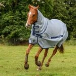 Bucas Buzz-Off Full Neck - silver/blue, Groesse:170