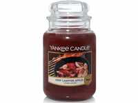 Yankee Candle Duftkerze im Glas| Crisp Campfire Apples | Brenndauer bis zu 150
