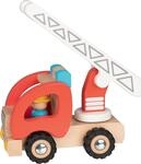 goki Feuerwehr Leiterwagen: 19,6 x 9 x 13,9 cm, Holz, per St&uuml;ck